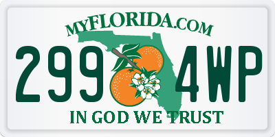 FL license plate 2994WP