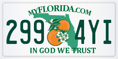FL license plate 2994YI