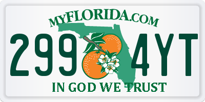 FL license plate 2994YT