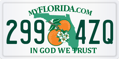 FL license plate 2994ZQ