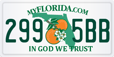 FL license plate 2995BB