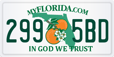 FL license plate 2995BD