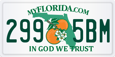 FL license plate 2995BM