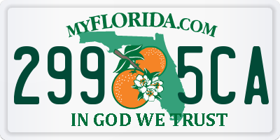 FL license plate 2995CA