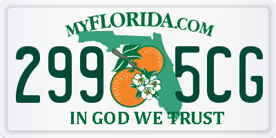 FL license plate 2995CG