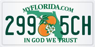 FL license plate 2995CH
