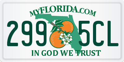 FL license plate 2995CL