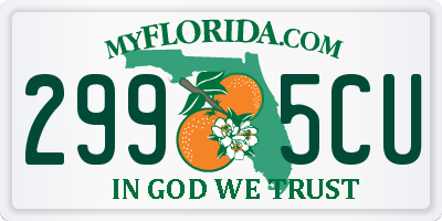 FL license plate 2995CU