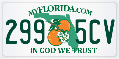 FL license plate 2995CV