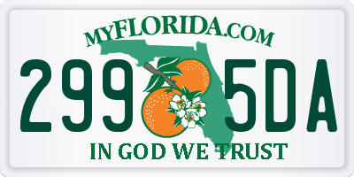 FL license plate 2995DA