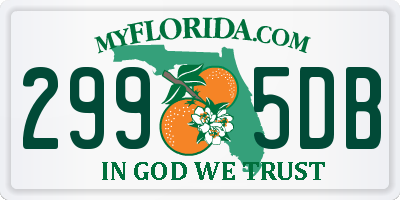 FL license plate 2995DB