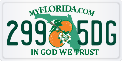 FL license plate 2995DG