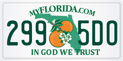 FL license plate 2995DO