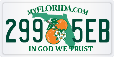 FL license plate 2995EB