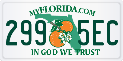 FL license plate 2995EC