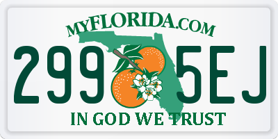 FL license plate 2995EJ