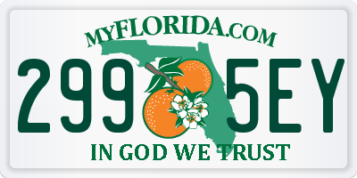FL license plate 2995EY