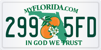 FL license plate 2995FD
