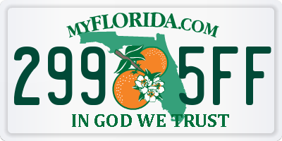 FL license plate 2995FF