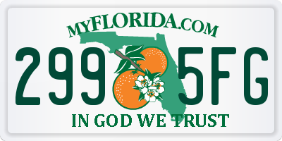 FL license plate 2995FG
