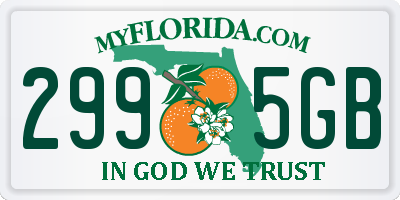 FL license plate 2995GB