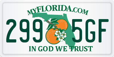 FL license plate 2995GF