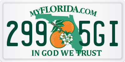 FL license plate 2995GI