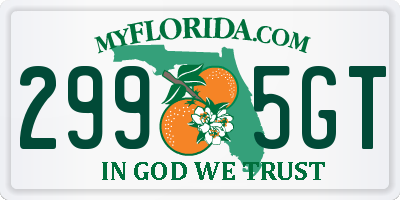 FL license plate 2995GT