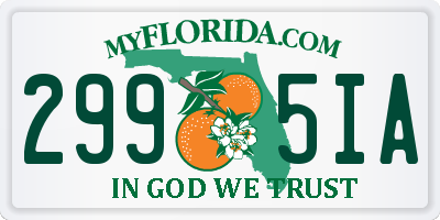 FL license plate 2995IA