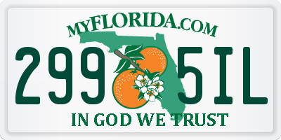 FL license plate 2995IL