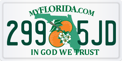 FL license plate 2995JD