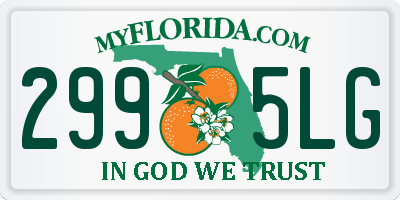 FL license plate 2995LG