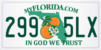 FL license plate 2995LX