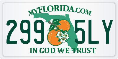 FL license plate 2995LY