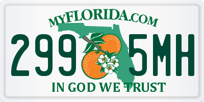 FL license plate 2995MH