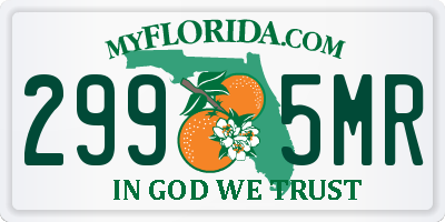 FL license plate 2995MR