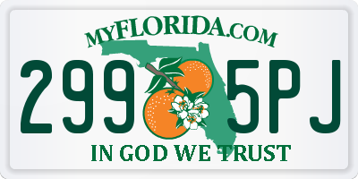 FL license plate 2995PJ