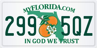 FL license plate 2995QZ