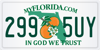 FL license plate 2995UY