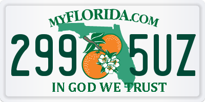 FL license plate 2995UZ
