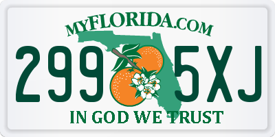 FL license plate 2995XJ