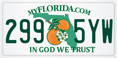 FL license plate 2995YW