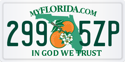 FL license plate 2995ZP
