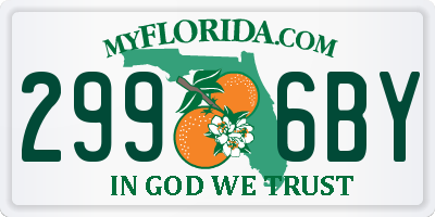 FL license plate 2996BY