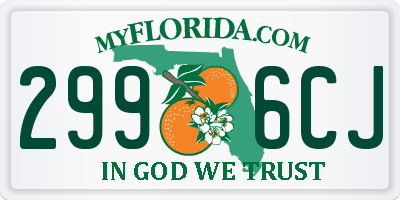 FL license plate 2996CJ