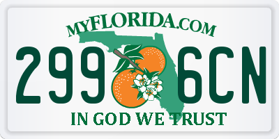 FL license plate 2996CN