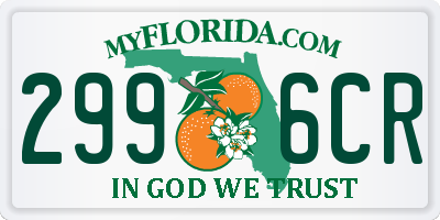 FL license plate 2996CR