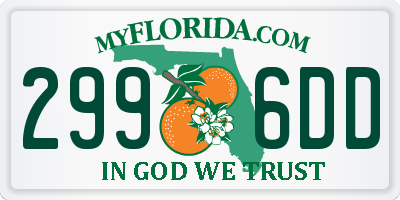 FL license plate 2996DD