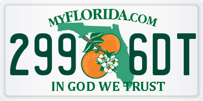FL license plate 2996DT
