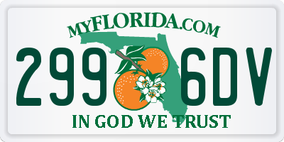 FL license plate 2996DV